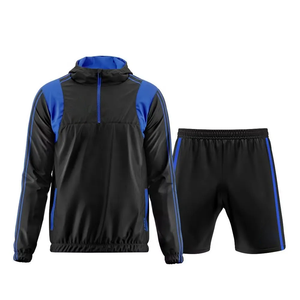 Conjunto de Chaqueta Cortavientos y Pantalones Cortos Personalizados, Ropa Deportiva Ligera, Fabricante Premium, Producción al por Mayor - Product Image 1