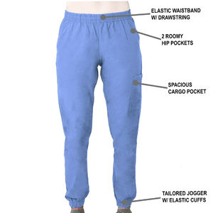 Tenues d'isolement élastiques à manches courtes, style été, en polyester micro-extensible, avec détection par aiguille, pour médecins et infirmières - Product Image 3