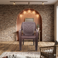 Chaise à bascule moderne, légère, imperméable, écologique, en plastique, empilable, pour l'extérieur, salon, hôtel, salle à manger, hôpital