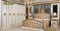 Lit à baldaquin de style européen, design traditionnel et moderne, en bois de teck, pliable, durable, personnalisable DST