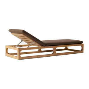 Tumbona de Madera de Teca Sólida para Exteriores, Muebles para Piscina, Hotel, Resort, Tumbona de Teca, Exportación Directa de Fábrica, Proveedor de Indonesia - Product Image 3