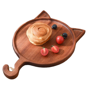 Planche à découper réversible en noyer noir et ébène 100 % naturel et biologique, design unique 2023, faible MOQ, vente en gros pour charcuterie - Product Image 2