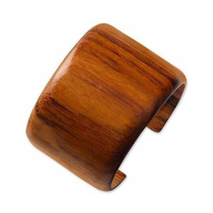 Colección de Brazaletes de Madera Hechos a Mano Woodland Muse Collective, Joyería de Madera de Teca, Mango, Sisso y Bloodwood, Artesanías Naturales - Product Image 2