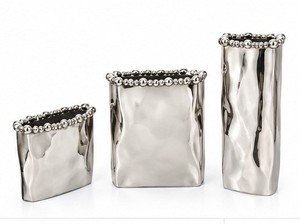 Premium Hot Modern Fancy Premium Luxury Unique Solid Metal Flower Vase Home Decor Flower Vase Tabletop for Home Decoration Usage - Product Image 2