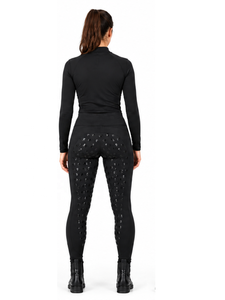Nouveaux Leggings d'Équitation Noirs Taille Haute Tendance Style Western Personnalisables Écologiques Respirants Séchage Rapide - Product Image 2