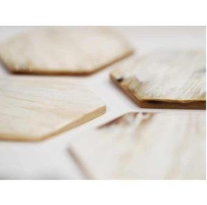 <b>Rustic</b> Buffalo Horn Coaster <b>Set</b>, Sustainable Handmade Drink Coasters for <b>Dining</b> <b>Table</b> Accessories - Product Image 4