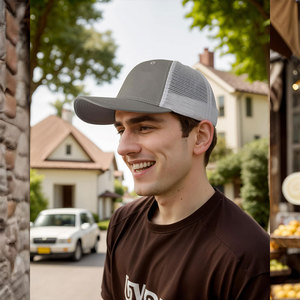 Gorras de Béisbol de 5 Paneles de Alta Calidad, Material de Algodón, Logotipo Personalizado con Parche, Bordado Impermeable, Estilo Deportivo - Product Image 3