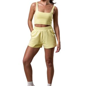 กางเกงขาสั้นกีฬาสวมใส่สบายสำหรับผู้หญิงกางเกงขาสั้นระบายเหงื่อแฟชั่นใหม่โลโก้ตามสั่งดีไซน์ใหม่ฤดูร้อน - Product Image 1