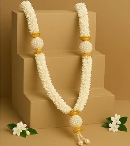 Guirnalda de jazmín artificial artesanal Mogra Haar para decoración de ídolos religiosos, venta al por mayor, templo, pooja, boda, festividades, mala floral - Product Image 6