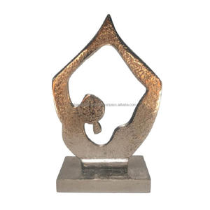 Escultura decorativa de aluminio con acabado de níquel para decoración del hogar Escultura de metal Artículos de regalo de Diwali - Product Image 6