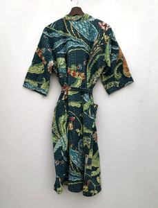 Recién llegado, chaqueta Kantha de algodón, Abrigo acolchado, chaqueta Kantha, abrigo hecho a mano, tela de algodón, chaqueta Kimono para mujer - Product Image 6