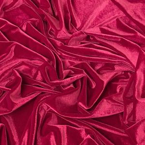 Luxury Pink Velvet Fabric 100% Polyester Medium Weight Brushed Plain Woven Curtain Material Breathable Quick-Dry Wrinkle - Product Image 1