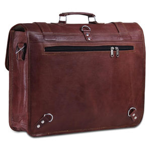 Sac pour ordinateur portable en cuir de vachette véritable et cuir PU, design unique, qualité supérieure, idéal pour le bureau, modèle 2026, le plus vendu - Product Image 2