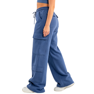Pantalones Deportivos Cargo de Alta Calidad para Mujer, Transpirables, con Cierre Elástico en la Cintura, Pierna Recta y Ancha - Product Image 2