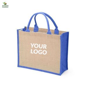 Sacs à main en jute pour femmes, choix éco-responsable, chic, capacité personnalisée, durables, pliables, pour usage quotidien, shopping, pique-nique, plage, cuisine - Product Image 2