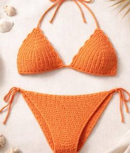 Modèle de bikini au crochet |   Bikini fait main : soutien-gorge et bas - Product Image 2