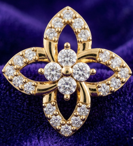 Pendientes de Aro de Oro con Diamantes Reales - Corte Redondo Brillante, Joyería Elegante para Uso Diario, Aros Colgantes - Product Image 1