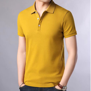 Polo décontracté personnalisé pour homme avec fermeture éclair, pull en maille oversize, pull à manches courtes, polo en coton tricoté pour homme - Product Image 2
