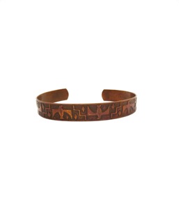 Brazalete de Cobre Antiguo Unisex de Lujo, Ajustable, con Terapia Magnética y Grabado, para el Dolor Articular, Moderno - Product Image 5