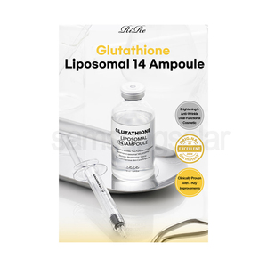 [RiRe] Glutathione Liposomal 14 Ampoules pour le soin des taches brunes et sérum facial apaisant professionnel longue durée - Product Image 1