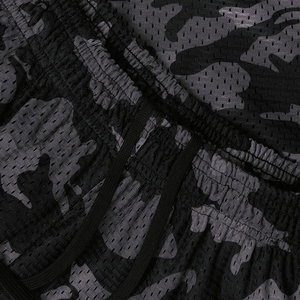 Shorts de basketball pour hommes en gros, pas chers, en promotion, 100 % polyester, maille respirante, logo personnalisable sur le devant, séchage rapide, sur mesure - Product Image 4