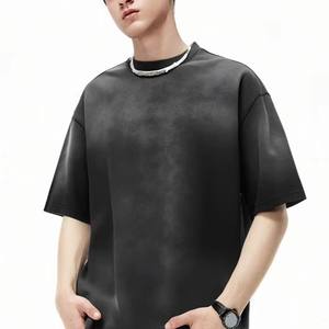 Camiseta Clásica Americana para Hombre, Nueva Colección Primavera-Verano, 300G, Oversize, Manga Corta, Degradado, Casual, Personalizada, 100% Algodón - Product Image 5