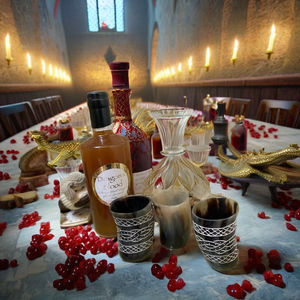 Vidrio de cuerno para beber hecho a mano de estilo religioso - Product Image 1