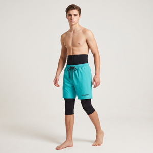 Shorts de performance 2-en-1 pour hommes avec leggings de compression intégrés – Respirants, extensibles, pour la course, le fitness et l'entraînement en salle de sport - Product Image 1