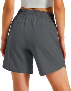 Shorts de sport légers et confortables pour femmes, 5 pouces, en polyester, pour la gym et les activités sportives - Product Image 5