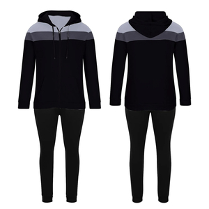 Survêtement d'hiver pour homme, fabriqué au Pakistan, à capuche, respirant, épais, avec poches latérales, 100% polyester/coton - Product Image 3