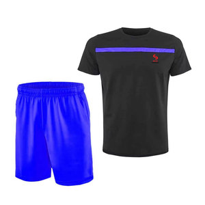 Uniformes de tennis pour hommes de qualité supérieure, taille adulte, impression numérique, évacuation de l'humidité, respirant, été, 100% polyester, coupe courte - Product Image 4