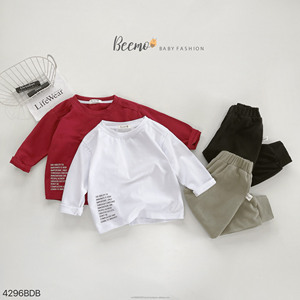 Conjunto informal de invierno de algodón de alta calidad, 2 uds., cómodo, para niños pequeños, conjuntos de ropa de algodón para niños pequeños - Product Image 2