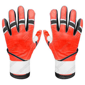 Guantes de Bateo de Béisbol/Sóftbol SAAR INDUSTRIES para Adultos, Multicolores, Resistentes, Antideslizantes, de Cuero, con Cierre de Velcro, Transpirables y Largos - Product Image 2