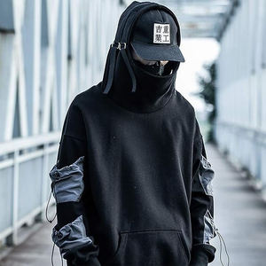 Sudadera con Capucha Urbana para Hombre, Estilo Techwear, Táctica, con Bolsillos Utilitarios, Sudadera con Capucha Extra Grande - Product Image 5