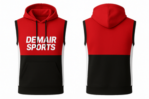 Moda DEMAIR SPORTS sin mangas pulóver Sudadera con capucha buena calidad 100% algodón polar invierno Casual Streetwear Crew capucha - Product Image 3