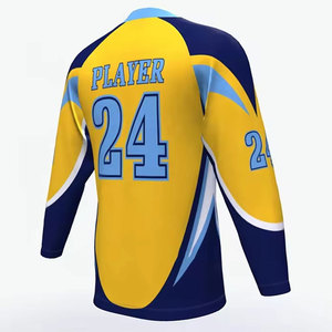 Jersey de hockey sobre hielo de estilo moderno, fabricado con material atlético ligero, diseñado para un movimiento fluido y la identidad del equipo. - Product Image 5