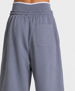 Boy's Custom Ice Grey Contrastline Jogger Casual Oversized Pullover Boy's Sweatpants Premium Fleece Breathable Boy's Trouser's - Product Image 4