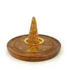 Quemador de incienso decorativo de madera hecho a mano para el hogar, decoración espiritual para yoga, oficina, viajes, uso durante todas las estaciones - Product Image 4