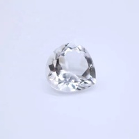 5mm cristal naturel Quartz à facettes coeur coupe pierre précieuse en vrac bonne qualité abordable pierre de Quartz blanc pour la fabrication de pendentif anneau