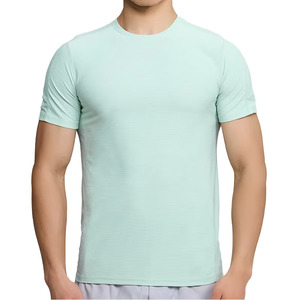 เสื้อวิ่งออกกำลังกายเนื้อผ้าแน่น 220 กรัม ระบายอากาศได้ดี ผ้าฝ้าย 100% แขนสั้น คอกลม ออกแบบเองได้ ไซส์ใหญ่ สำหรับเล่นกีฬาเพาะกาย - Product Image 1