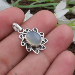 Colgante Ovalado de Aguamarina Azul Cielo Natural, Plata de Ley 925, Collar con Gema Transparente, Piedra de Nacimiento de Marzo, Joyería Fina para Mujer - Product Image 4