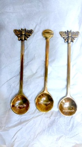 Stainless Steel Rose Gold Plated Coffee Tea Spoons Wedding Halloween Themes Honey <b>Bee</b> Coffee Bean Design Business <b>Gift</b> Long - Product Image 5