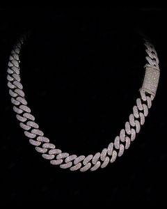 Divine Export IGI Certified Moissanite Alternative Lab CVD Cuban Link Sterling Silver 18K Gold Plated Custom <b>Name</b> Hip Hop <b>Chain</b> - Product Image 1