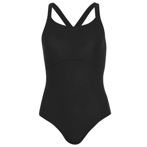 Latest Fashion Women Swim Suit Rainbow Print 1 Piece Front Logo Off-the-Shoulder Neckline High Waist Bottom Spandex/Polyester - Product Image 3