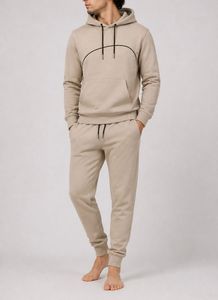 Chándal Deportivo Personalizado de Alta Calidad para Hombre, de Invierno, de 2 Piezas, con Capucha de Forro Polar, para Gimnasio y Correr, MOQ Bajo - Product Image 4