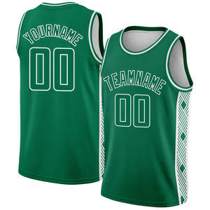 Maillot de basket-ball personnalisé noir, rouge et blanc avec lignes abstraites sur les côtés, édition authentique City - Product Image 5