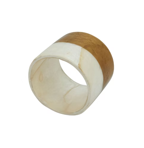 Anneau de serviette en résine et bois fait main de qualité supérieure, design classique et moderne pour la table à manger, article de vaisselle pour la maison - Product Image 1