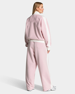 Conjunto Deportivo Personalizado de Fútbol para Mujer, Chaqueta con Cremallera de Poliéster y Algodón, Pantalones Deportivos, Ropa Deportiva Informal para Entrenamiento de Fútbol, Estilo Colorblock - Product Image 2