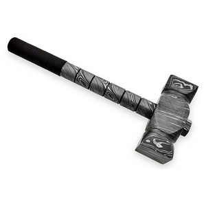 Martillo de Acero de Damasco Hecho a Mano, Nuevo Diseño, Martillo Profesional de Acero de Damasco para Uso en Campamentos - Product Image 3