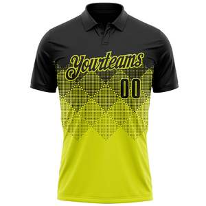 Polo personnalisé haut de gamme, sublimation couleur intégrale, motif tigre, personnalisation d'équipe, séchage rapide, polyester, fabricant d'usine - Product Image 1
